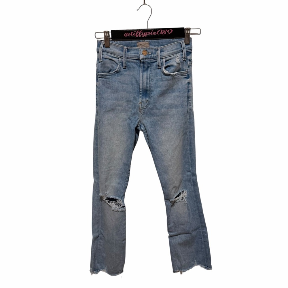 MOTHER Jeans The Hustler Ankle Chew Petal Plucker Blue Size 24